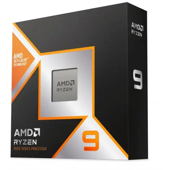 AMD Ryzen 9 9900X3D BOX Desktop Processor, 12-Core, 24-Thread, Up to 5.5GHz, 128MB L3 Cache