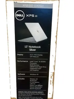 Dell XPS 13 XPS935011340SLV 13.3" Intel i5-6200U/4GB/128GB SSD/Win10 BNIB