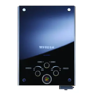 natural Gas Water Heater 6 liter Crystal - Black/with Adapter