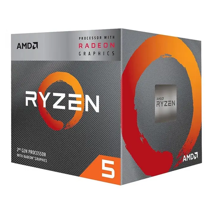 AMD Ryzen 5 3400G 3.7 GHz 4-Core, 8-Threads, AM4 Socket , 65W Processor with Radeon RX Vega 11 Graphics Box
