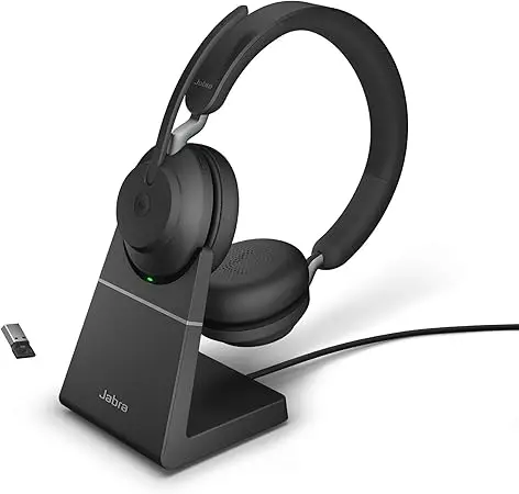 Jabra Evolve2 65 Link380/390c MS Stereo Black With Charging Stand