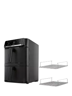 Bosch Series 6 MAFD661B4G Double-Stack Drawer Air Fryer, Black