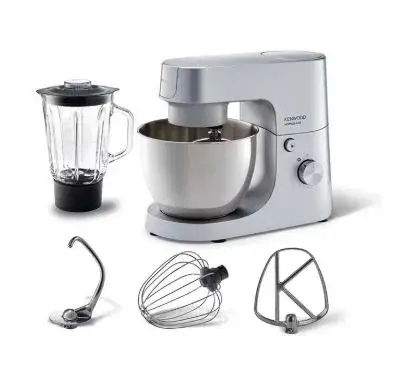 KENWOOD Stand Mixer HOMEBAKE Kitchen Machine 1400W with Blender, 5L Stainless KHH01.120SI Silver