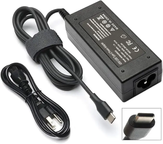 charger HP 15V / 3.0A 45W type c