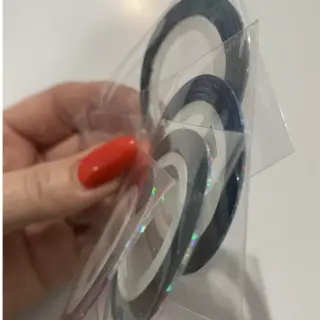 Decore Ribbon Silver Holographic
