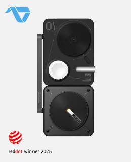 Aulumu M01 4-in-1 Folding Wireless Charging Station & Pad Magnetic, Black