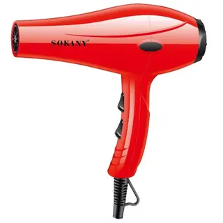 Sokany Hair Dryer 2200 Watt - 2 Speeds 2 Heat Settings - Red - SK174