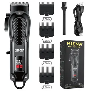 Cordless Hair Clipper Beard Trimmer USB Rechargeable LCD Barber Cutter Men AU
