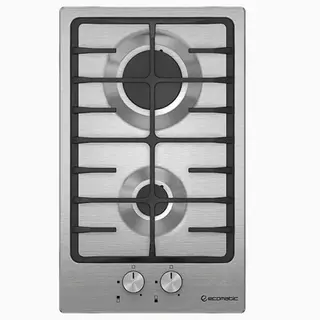 Ecomatic Built-in Gas Hob 30 Cm 2 Burners - Stainless Steel - S303C