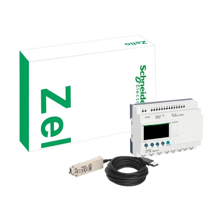 Schneider SR3PACKFU | modular smart relay Zelio Logic, "discovery" pack, 10 I O, 100..240V AC