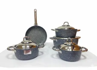 Saflon Granite Cookware Set, 9 Pieces