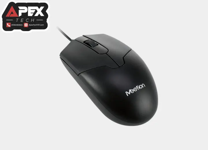 Meetion MT-M360 Wired Optical USB Mouse (1000 DPI) - Black