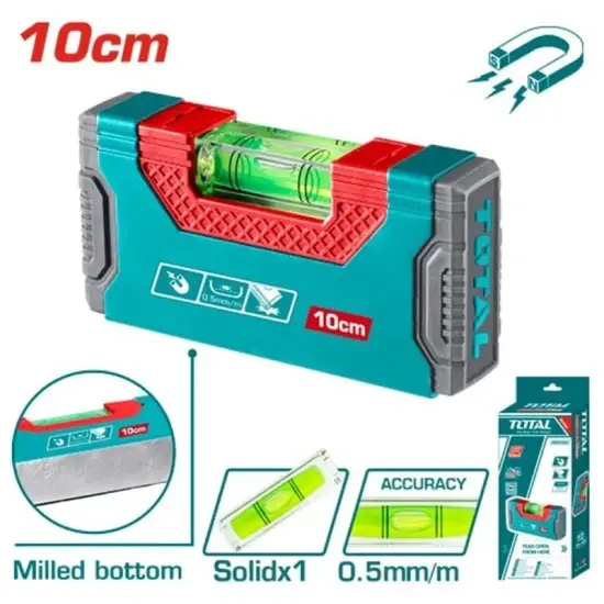 Total Spirit Level with strong magnet tmt205101 ميزان مياه 10سم