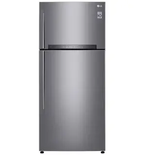 LG Top Freezer Refrigerator 506 Liter - 18 Cubic Feet No Frost - Digital Hygiene Fresh Filter Door Cooling - Dark Silver - GNH722HFHL