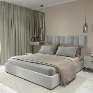 سرير، 120 سم،رمادى, bed15