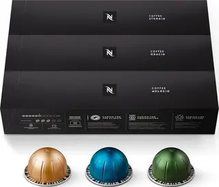 Nespresso Capsules Vertuo, Variety Pack, Medium and Dark Roast Coffee, 30 Count.