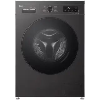 LG Washing Machine 9 kg - Front Load 1400 RPM Wi - Fi - Platinum Black - F4Y2VYGYZ