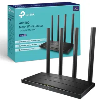 TP Link Archer C6 Router WiFi AC1200Mbps WiFi Router Gigabit Ethernet Ports VPN