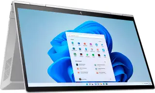 لاب توب اتش بي انفي X360 Convertible 13M-BD1033DX، معالج من الجيل الحادي عشر، Intel® Core™ i7، رامات 8 جيجابايت، 512 جيجابايت SSD هارد، Intel® Iris® Xᵉ، شاشة 13.3 بوصة OLED، ويندوز 11، فضي + تاتش