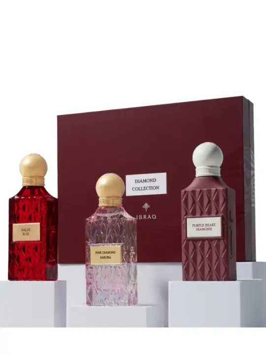 IBRAQ Diamond Maroon Box, 3×75ML | 100% Original