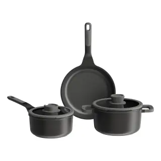 5-pc cookware set non-stick Stone+