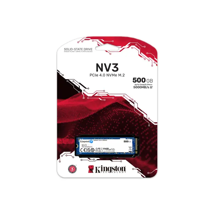 Kingston NV3 PCIe 4.0 NVMe SSD 500GB