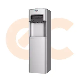 Best-Selling Bergen Water Dispenser With Refrigerator Hot And Cold , Silver - BYB518 | Available Now at EHAB Center Home Appliances