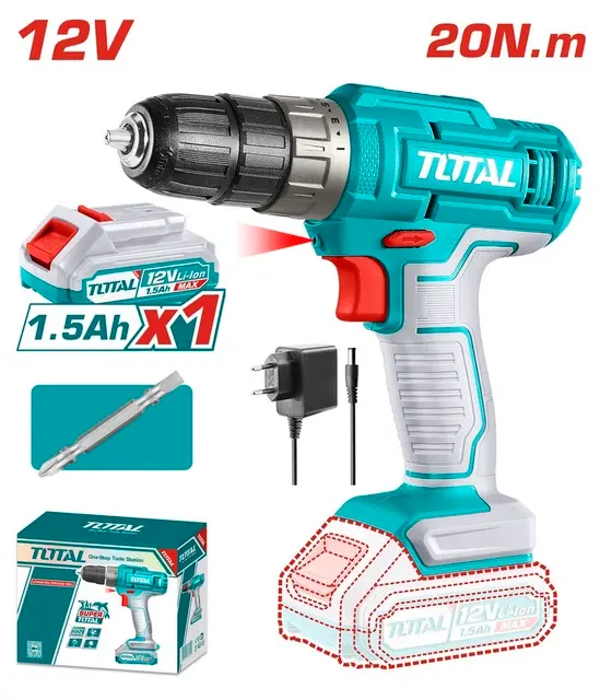 شنيور 12 فولت 1 بطاريه Cordless drill Li-ion 12V TDLI1218