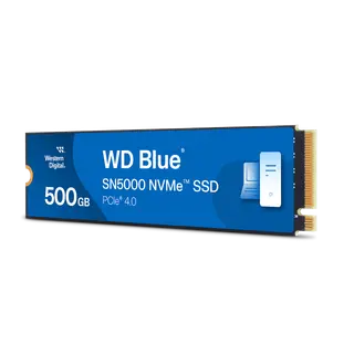 Western Digital 500GB WD Blue SN5000 NVMe PCIe Gen4 x4 SSD M.2 2280 up to 5150MB/s