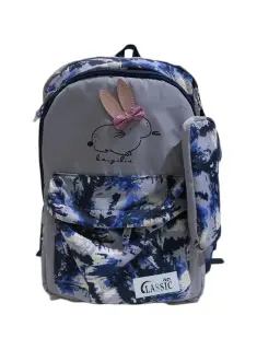 Classic Elegant School Backpack With Pencil Case For School 15 Inch, Gray