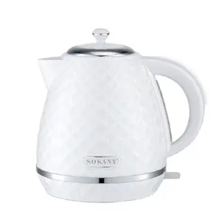 Sokany Kettle 2200 Watt - 1.7 Liter - White - SK-1032