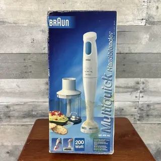 Vintage Braun Multiquick 200 vatios - Batidora de mano picadora mezcladora - MR 400 HC