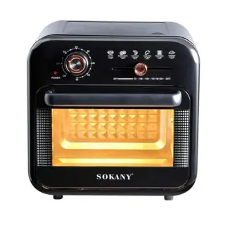 Sokany Air Fryer + Oven - 18 Liter - 1800 Watt - Black - Sk-10001