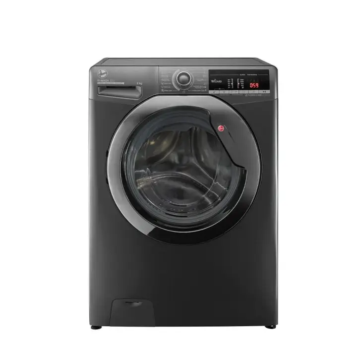 HOOVER Washing Machine Fully Automatic 8 Kg Silver H3WS383TAC3R-ELA