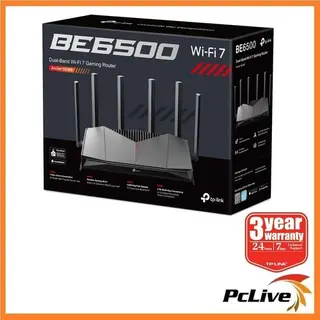 TP-Link Archer GE400 BE6500 Dual Band WiFi 7 Gaming Router 2x 2.5G Port RGB VPN