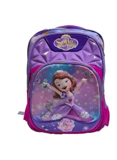 Generic 3D Sofia The First Cartoon Backpack For School 13 Inch, Purple