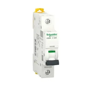 شنايدر A9F87132 | قاطع دائرة مصغر، Acti9 iC60H، 1P، 32 أمبير، منحنى C، 10000 أمبير (IEC 60898-1)، 15 كيلو أمبير (IEC 60947-2)