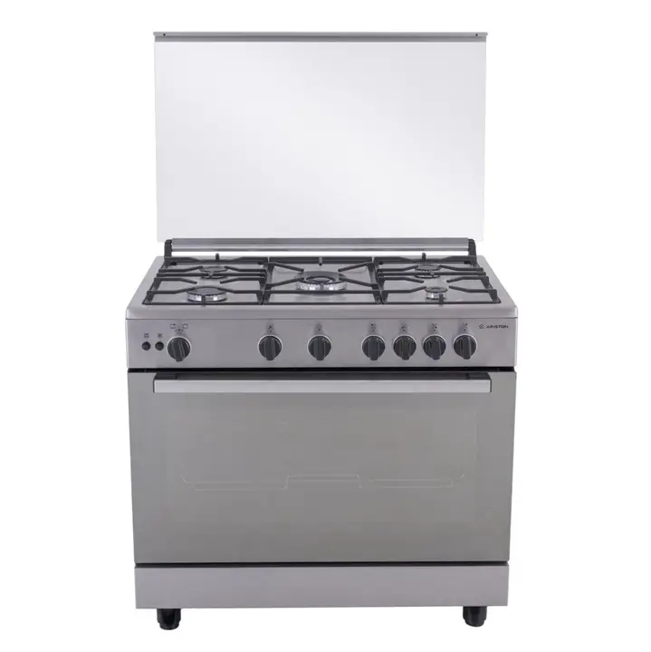 Ariston Gas Cooker , 5 Burners , Stainless Steel - ARR9GGF23125XNA