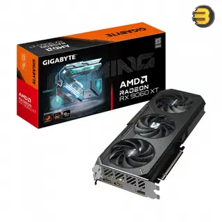 GIGABYTE Radeon RX 9060 XT GAMING OC 8GB Graphics Card GV-R9060XTGAMING OC-8GD, AMD RDNA 4 Architecture, 2048 Stream Processors, 8GB GDDR6 128-bit Memory, 20 Gbps Memory Clock, Boost Clock up to 3320 MHz, PCIe 5.0 x16, WINDFORCE Cooling with Hawk Fan, Se