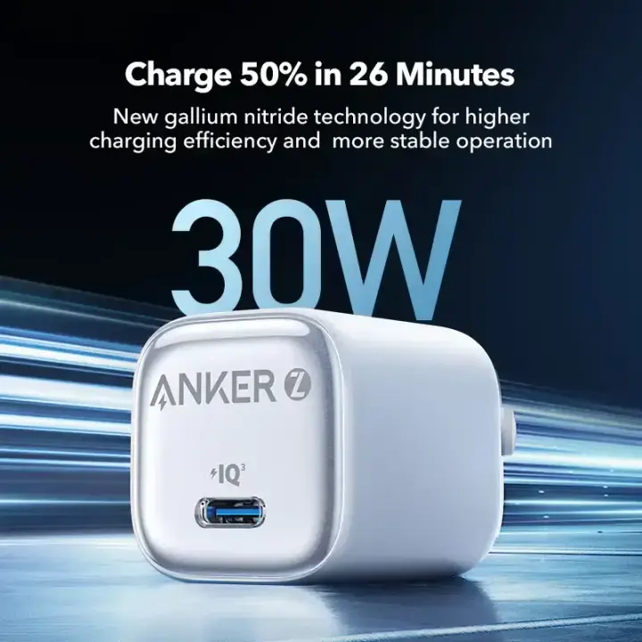 ANKER Zolo A2698 30W GaN USB-C Fast Charger