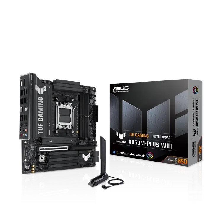 ASUS TUF GAMING B850M-PLUS WIFI DDR5, PCIe 5.0, 3X M.2 AM5 AMD MOTHERBOARD
