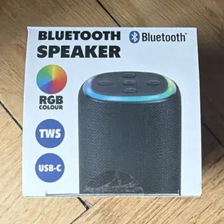 Bluetooth Speaker Bluetooth-Lautsprecher TWS RGB USB-C schwarz 800 mAh