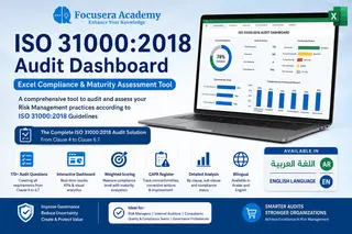 ISO 31000:2018 Risk Management Audit Dashboard, Excel Compliance & Maturity Assessment Tool