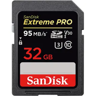 SanDisk Extreme Pro SDXC UHS-I 95 MB/S Memory Card 32GB