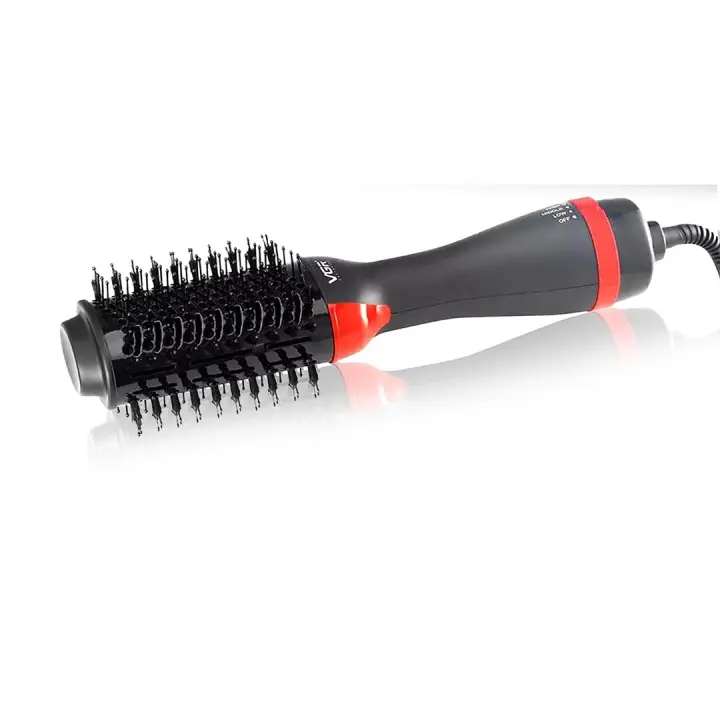 Hair Brush Vgr 1000 Watts - Black/Red V-416