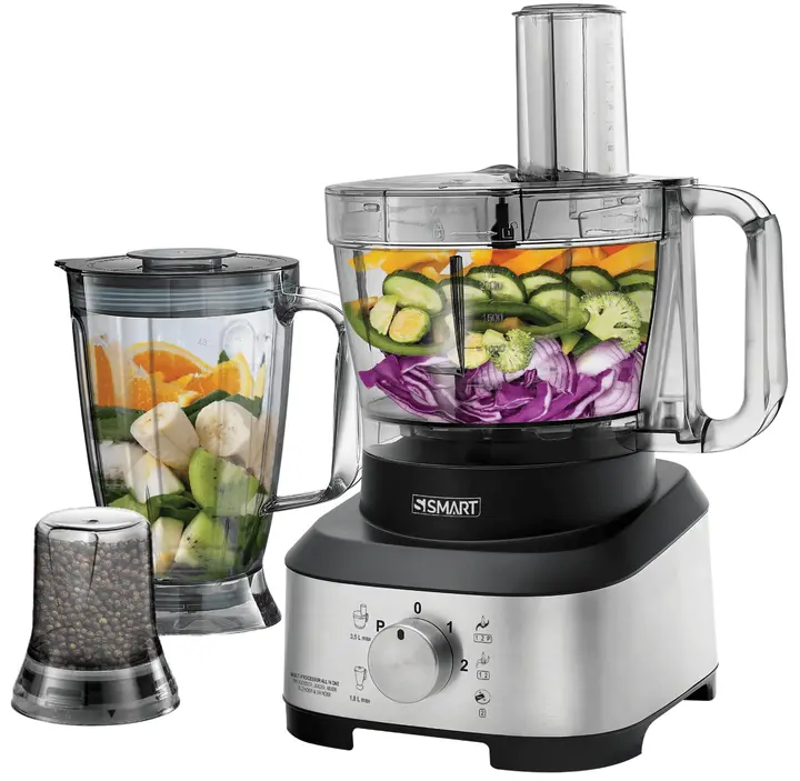 Smart Electric Food Processor, 2000 Watt, Black, SFP417SE