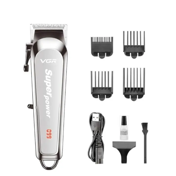 V-060 Chargeable Hair Trimmer - Silver
