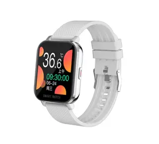 MT28 Smart Watch with Body Temperature-Oxygen level-Measures heart rate-Blood pressure, Calls & Messages Compatible with Android and iOS White Color