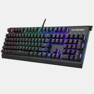 Motospeed CK76 RGB Backlit Mechanical Gaming Keyboard 104 Keys, HighEnd | Red Switch