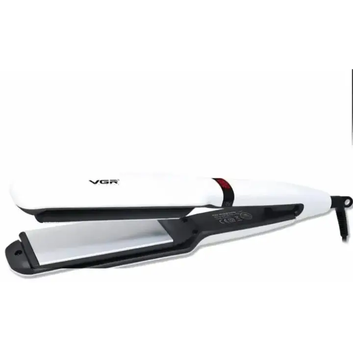 VGR Professional Hair Straightener, 220 °C, White - V-511 ( International Warranty )